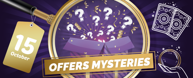 PROMO MYSTERE - 1 article offert en bon d'achat pour 5 achetés